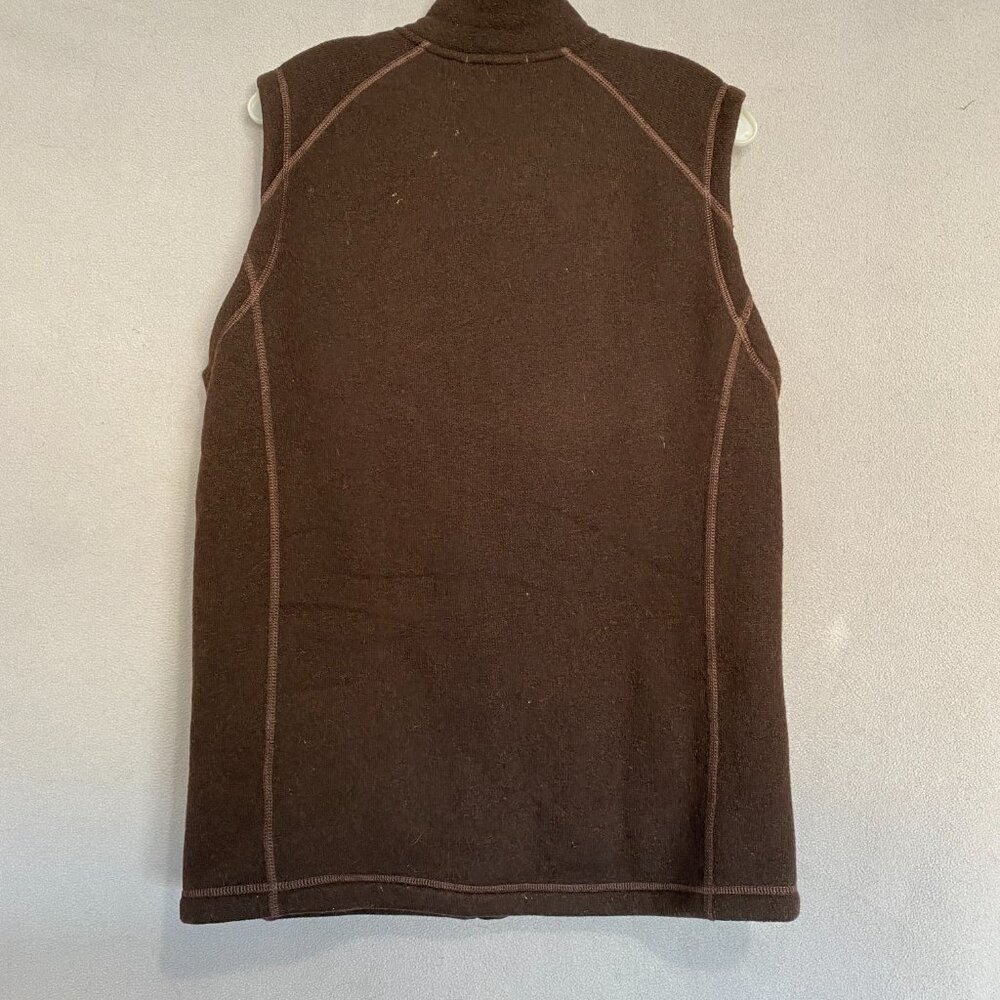Smartwool Men’s Brown Recycled Wool Blend Fleece Vest Full Zip Size M - Picture 2 of 9